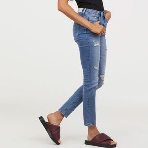 H&M Distressed blue jeans